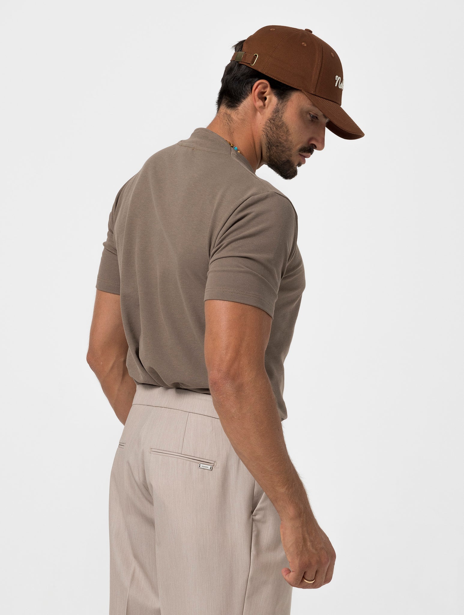 GOLF EMBROIDERED T-SHIRT IN MUD