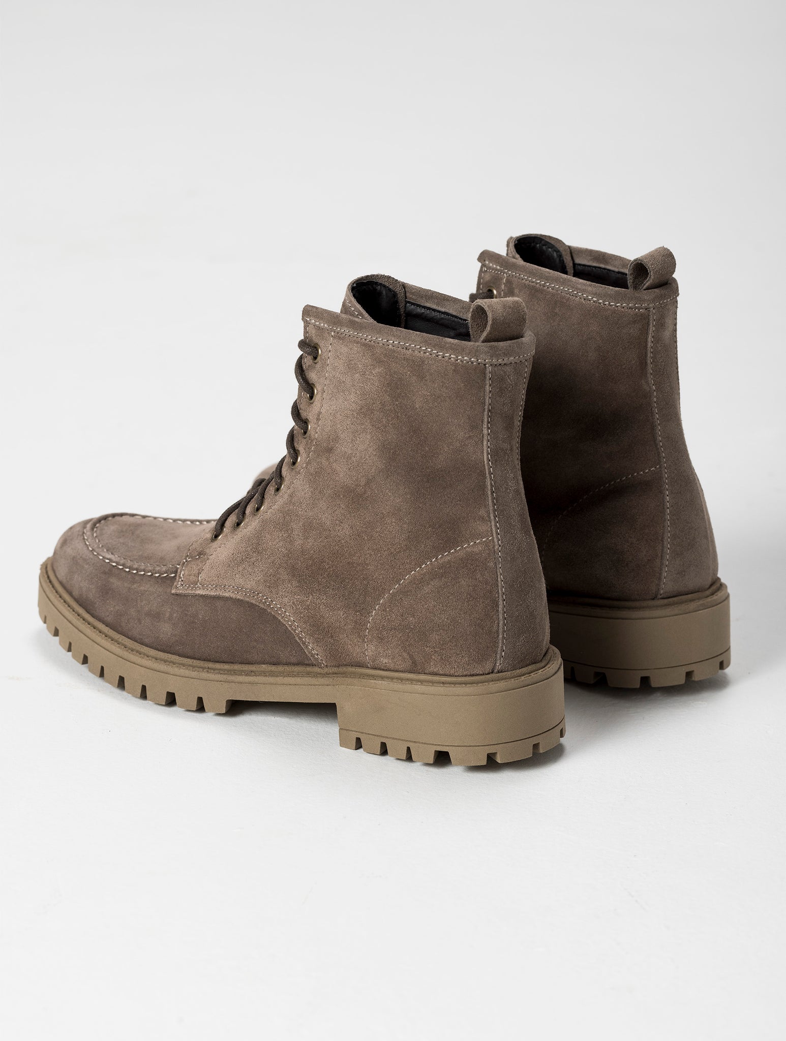 HERMAN SUEDE BOOTS IN TAUPE