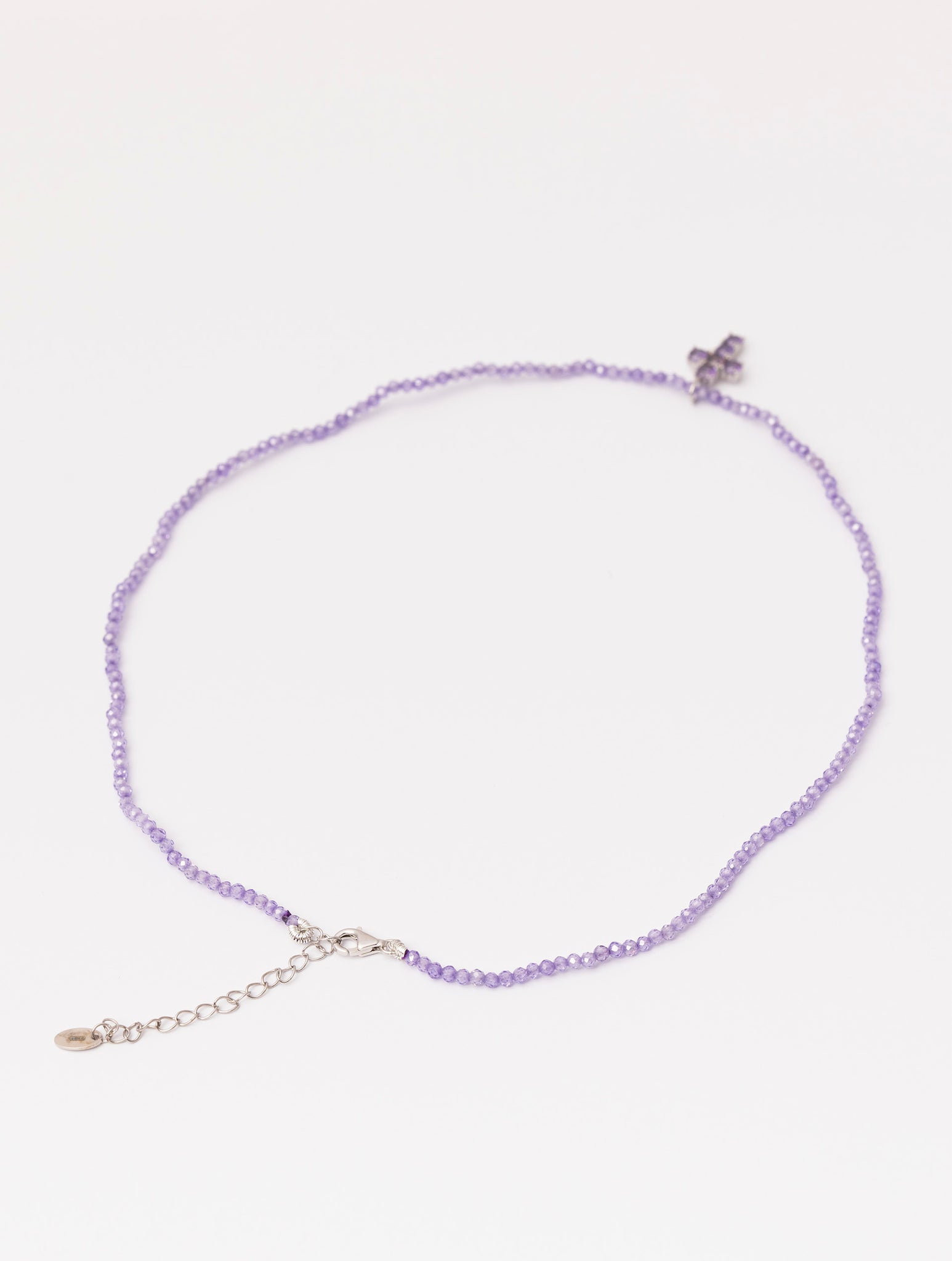 NORAH CROSS NECKLACE IN VIOLET