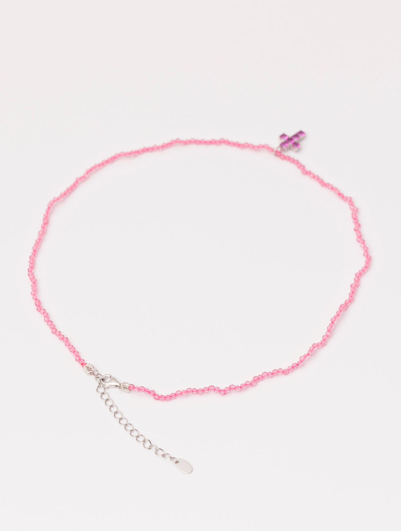 NORAH CROSS NECKLACE IN ROSE