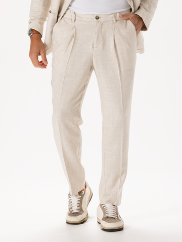 LINEN PANTS IN SAND