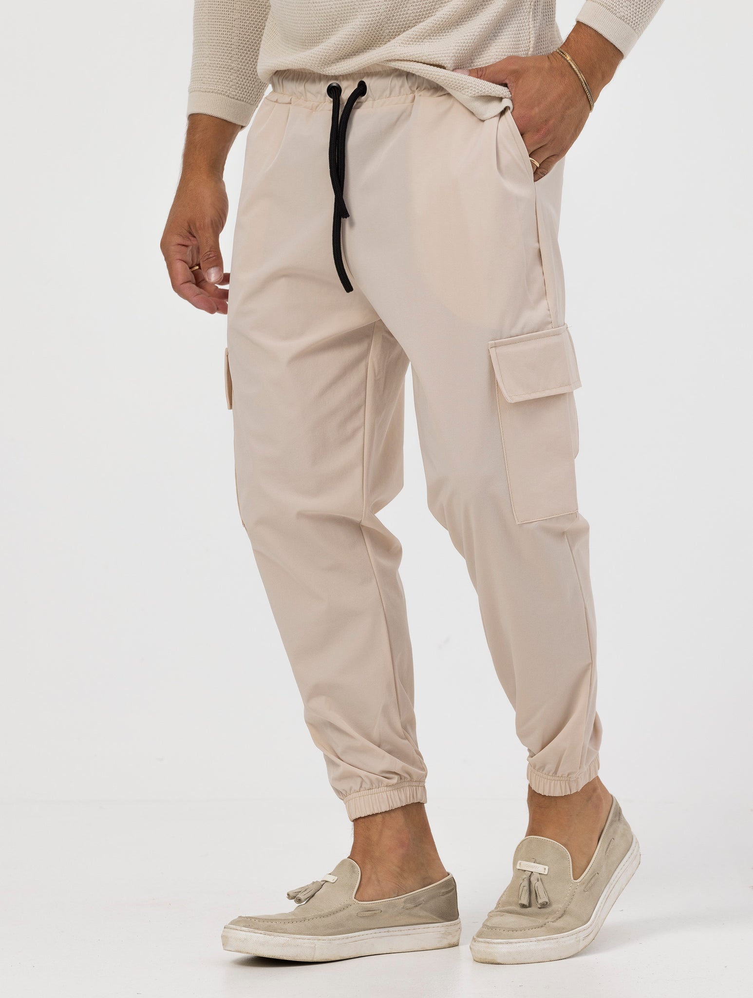 RENNY PANTALONI CARGO BEIGE