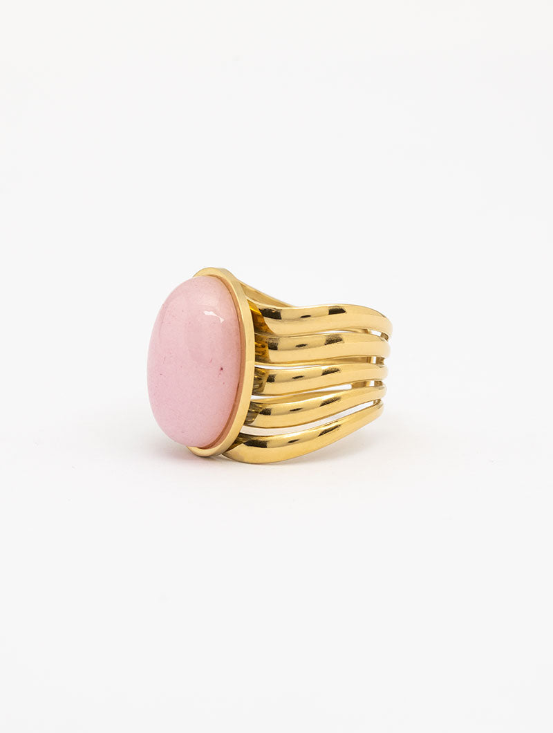 AYLA RING IN ROSA UND GOLD