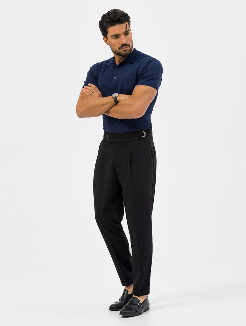 MONO PINCES PANTS IN BLACK