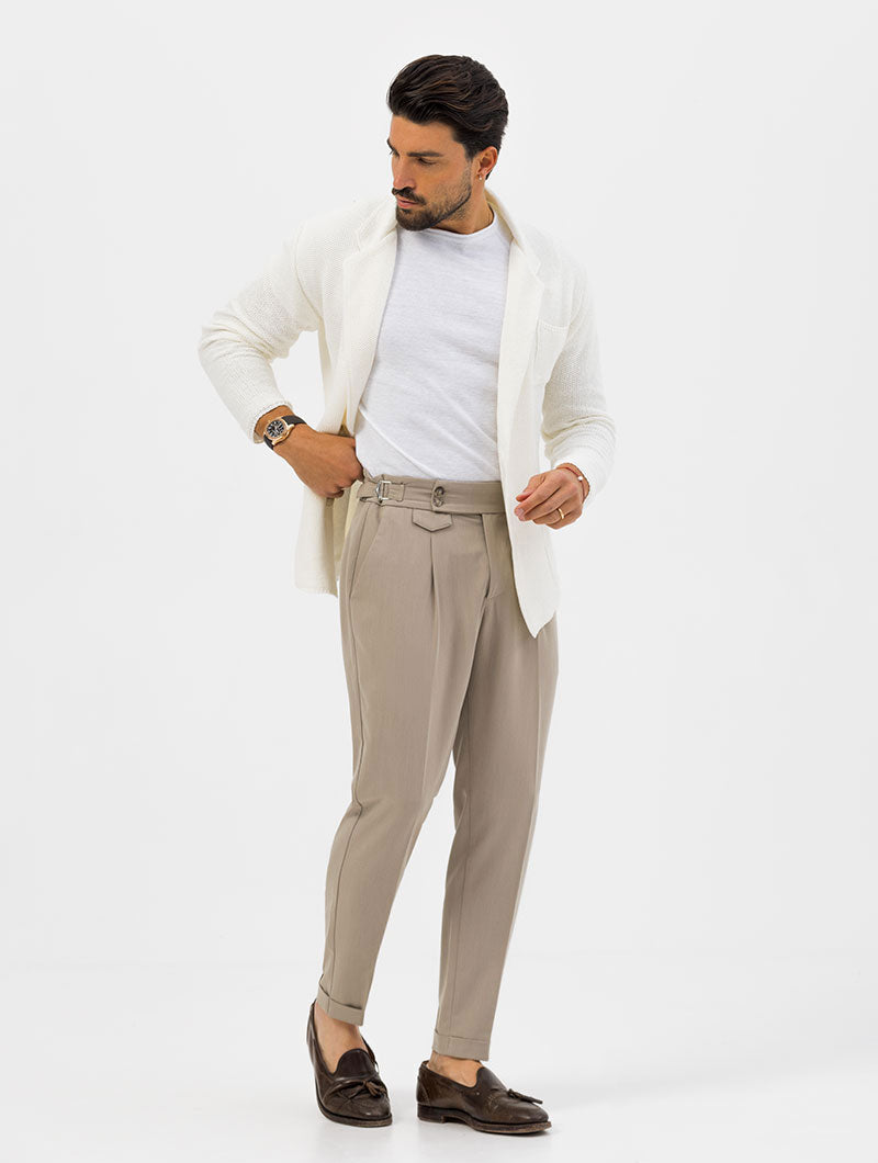 CALEB MONO PINCES PANTS IN SAND