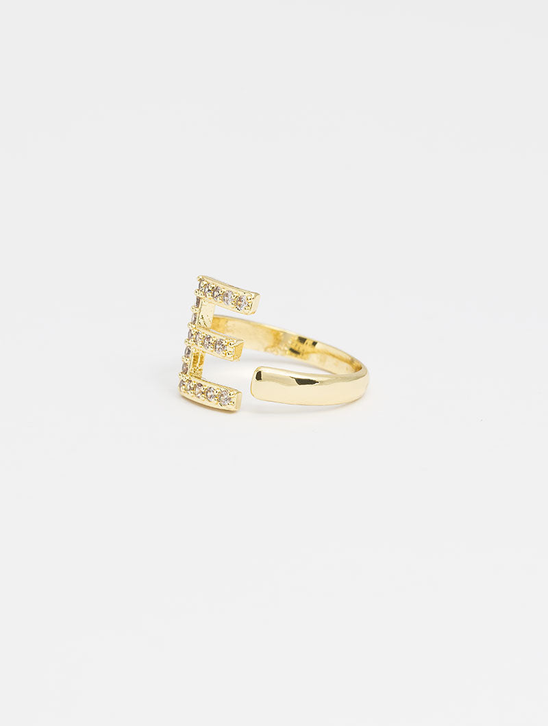 CUSTOMIZED LETTER RING IN GOLD