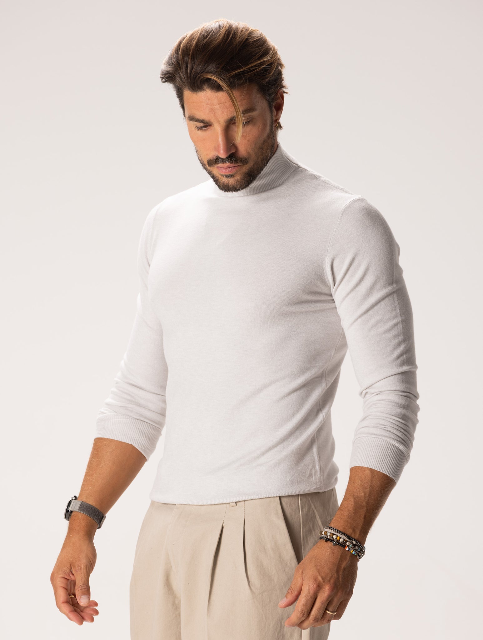 ALAN PULL GLACE À COL RAS DU COU