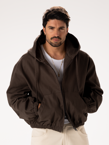 TYLER CHAQUETA CON CAPUCHA MARRÓN