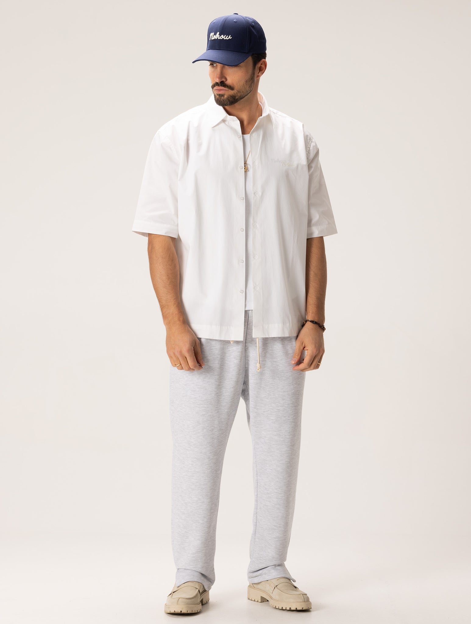 EICHIRO CASUAL SHIRT IN WHITE