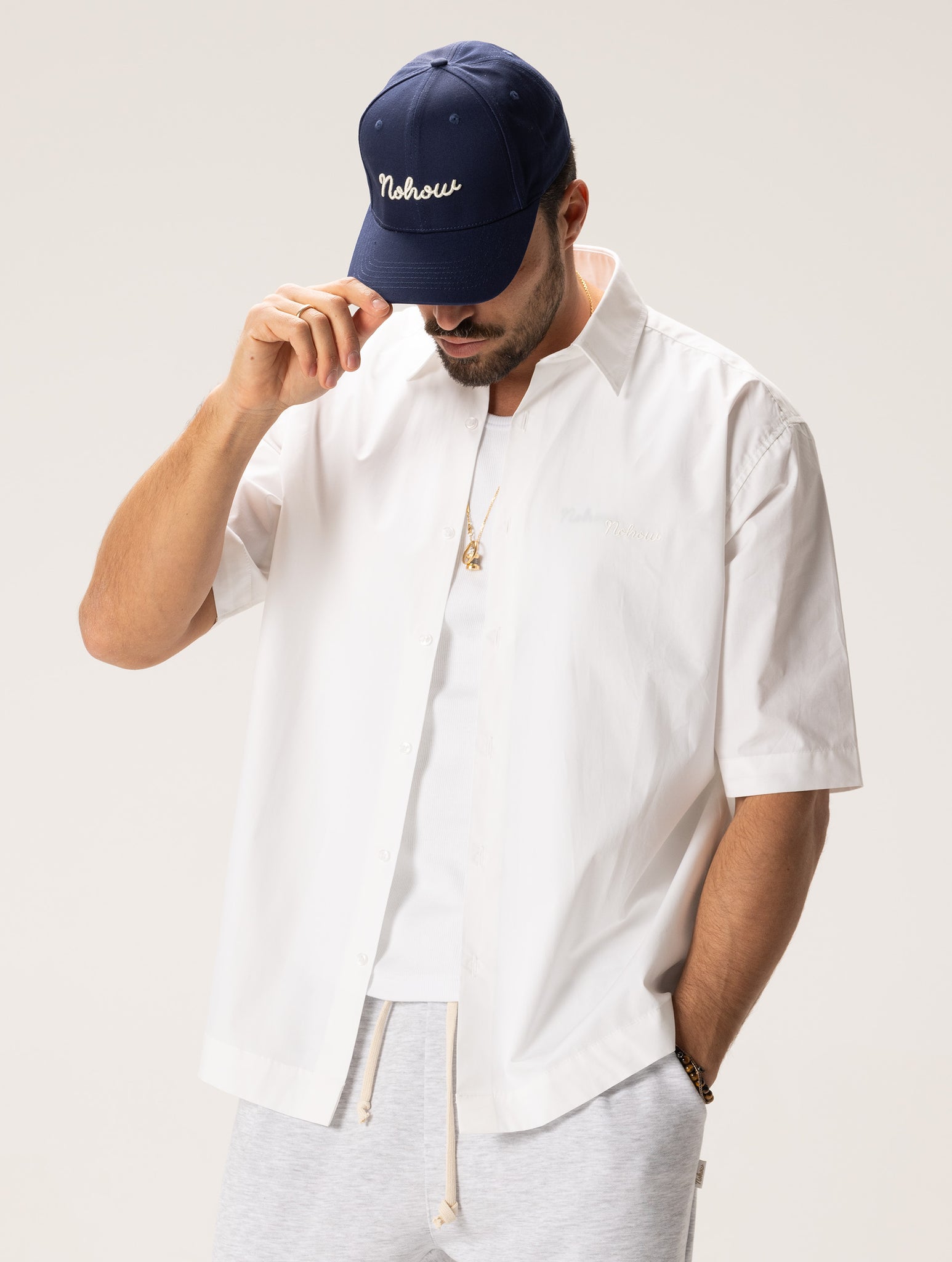 EICHIRO CASUAL SHIRT IN WHITE