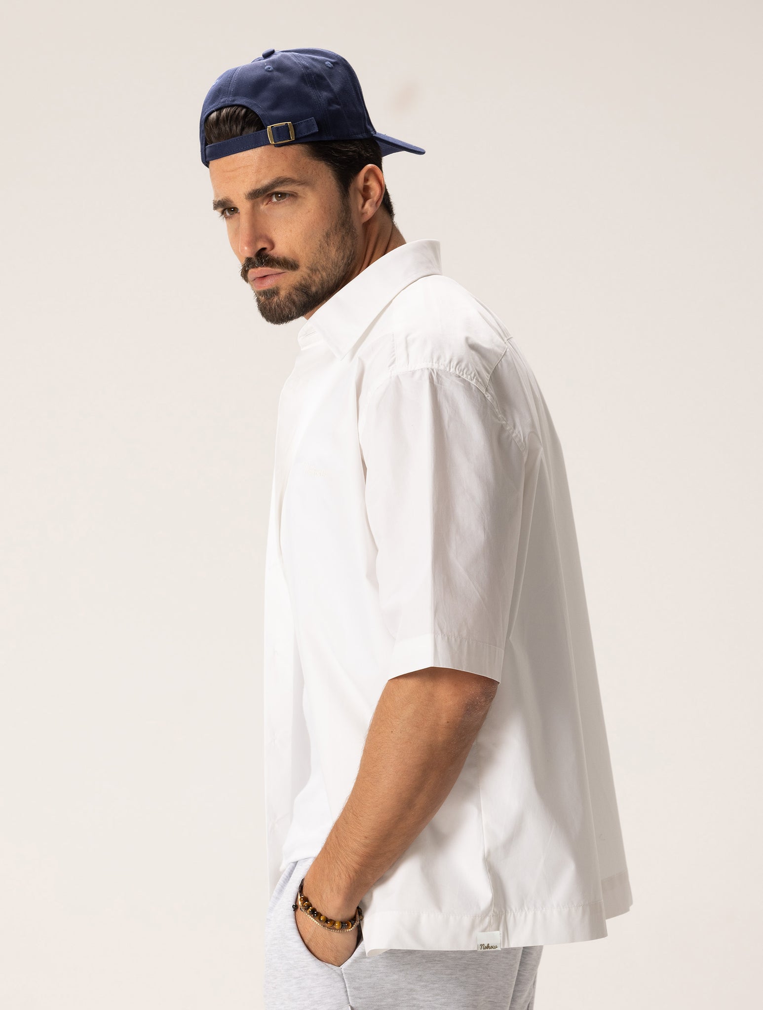 EICHIRO CASUAL SHIRT IN WHITE