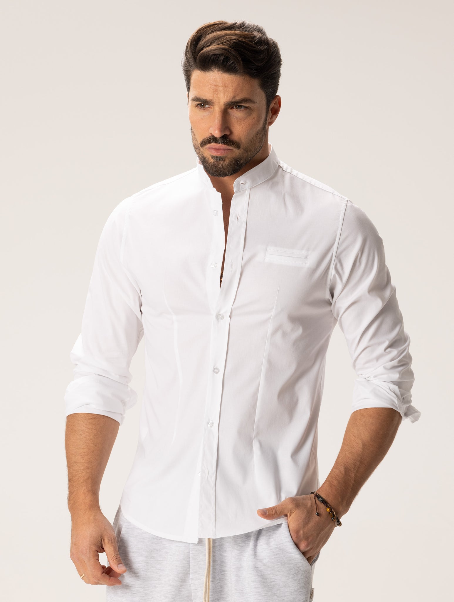 KEI CASUAL SHIRT IN WHITE