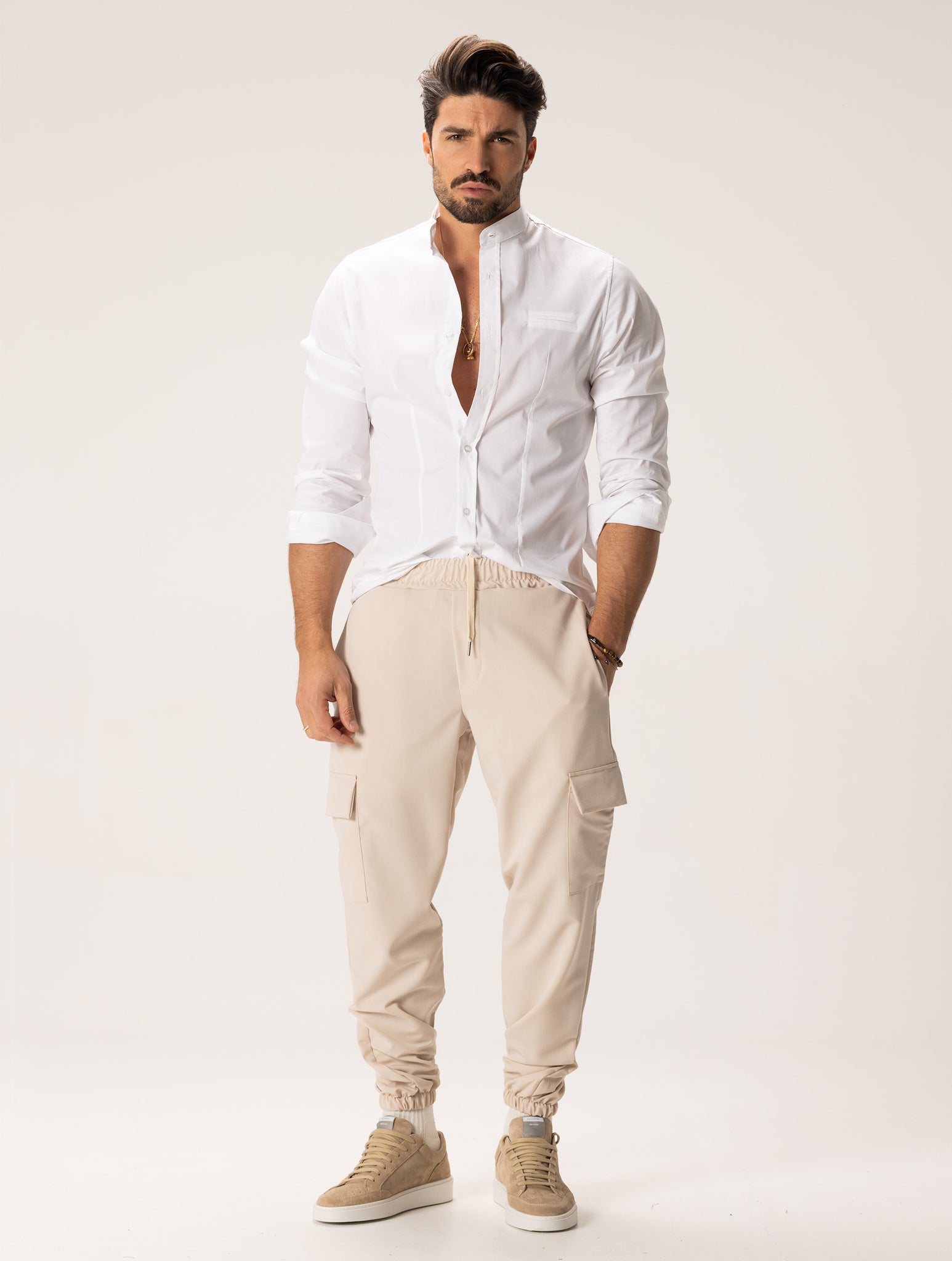 TIMOTHY CARGO PANTS IN BEIGE