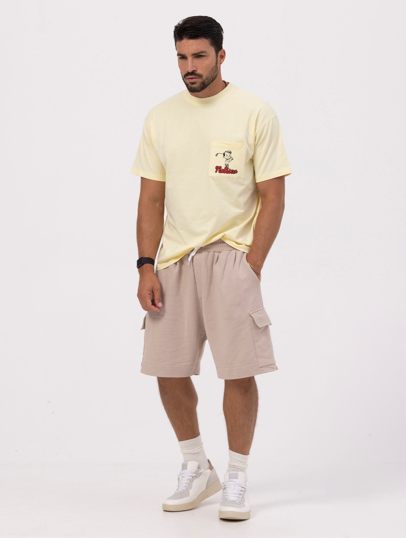 GOLF PRINTED T-SHIRT IN YELLOW