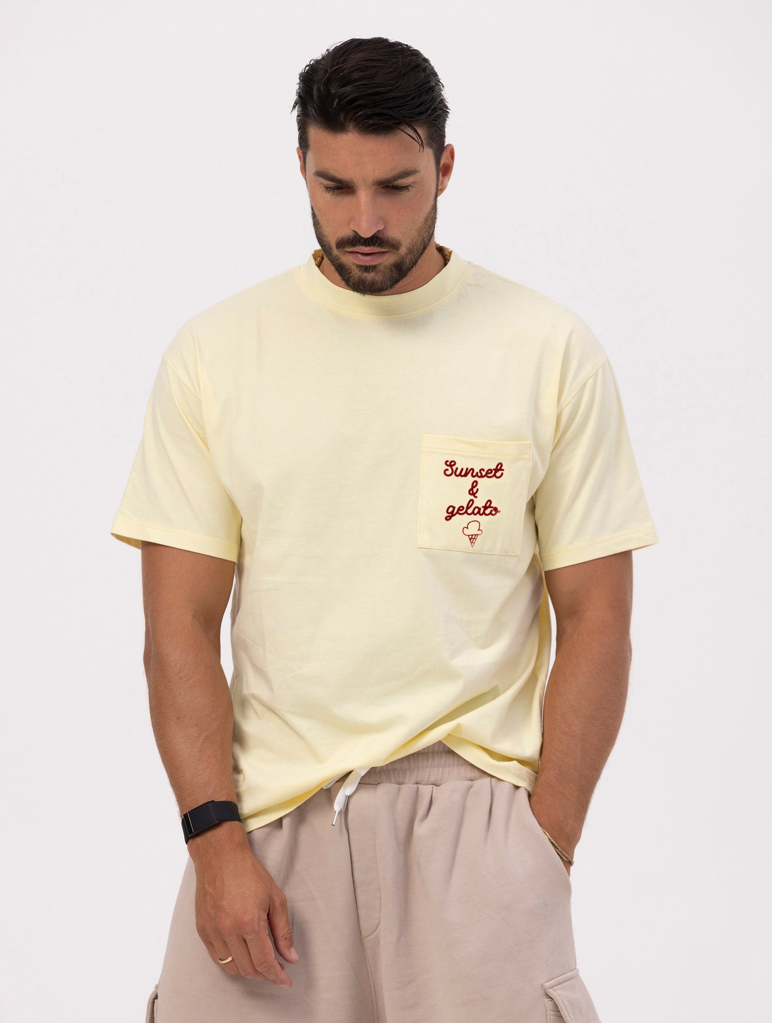 NOHOW LMTD GELATO T-SHIRT IN YELLOW