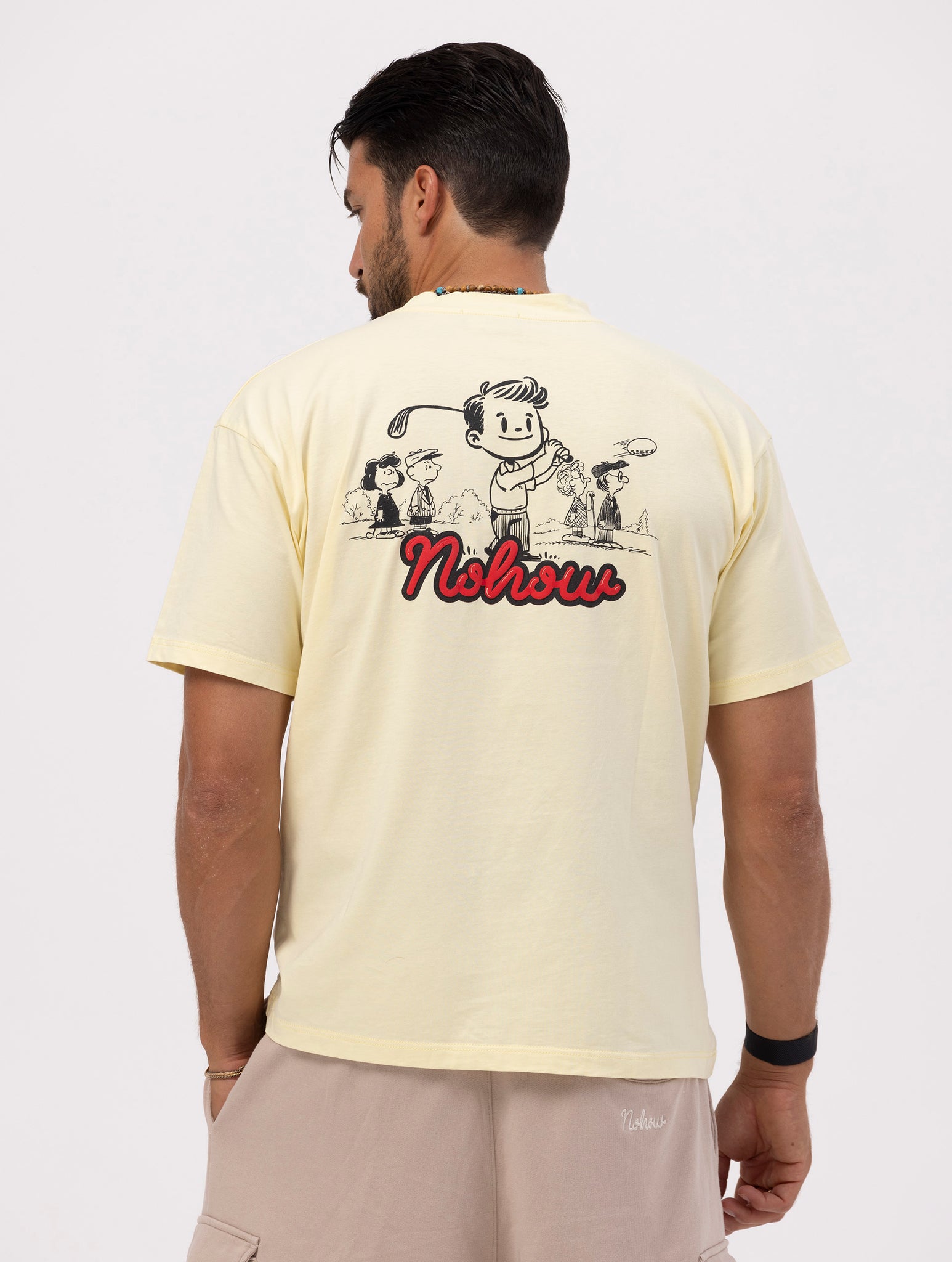 GOLF PRINTED T-SHIRT IN YELLOW