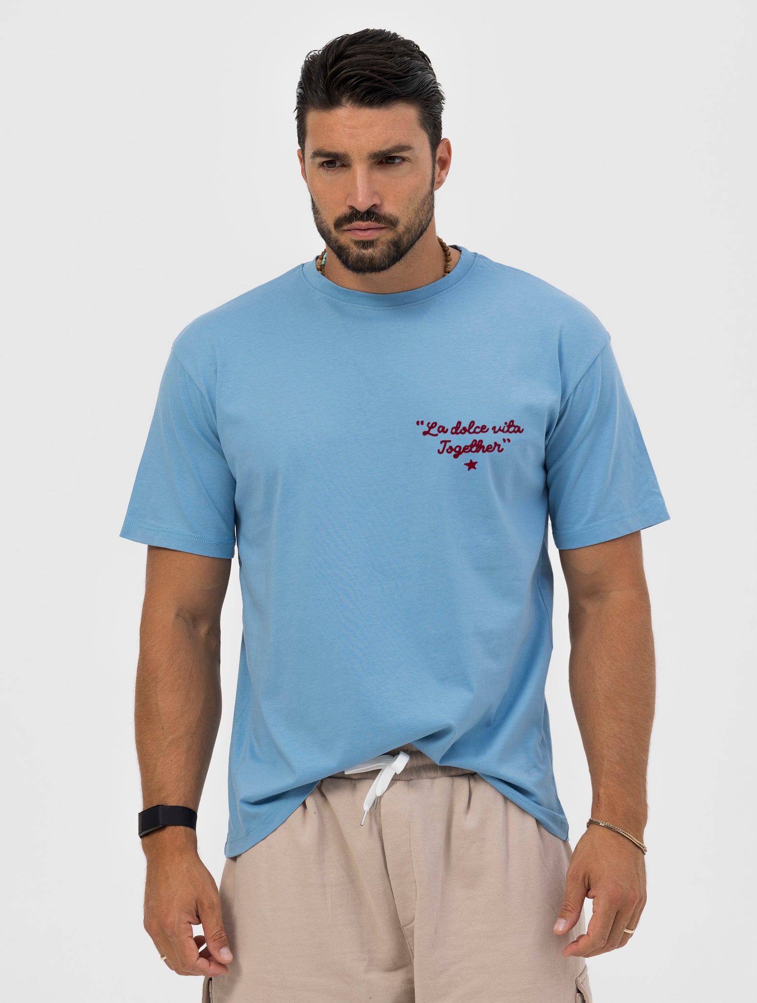 NOHOW T-SHIRT DOLCE VITA ÉDITION LIMITÉE BLEU CLAIR