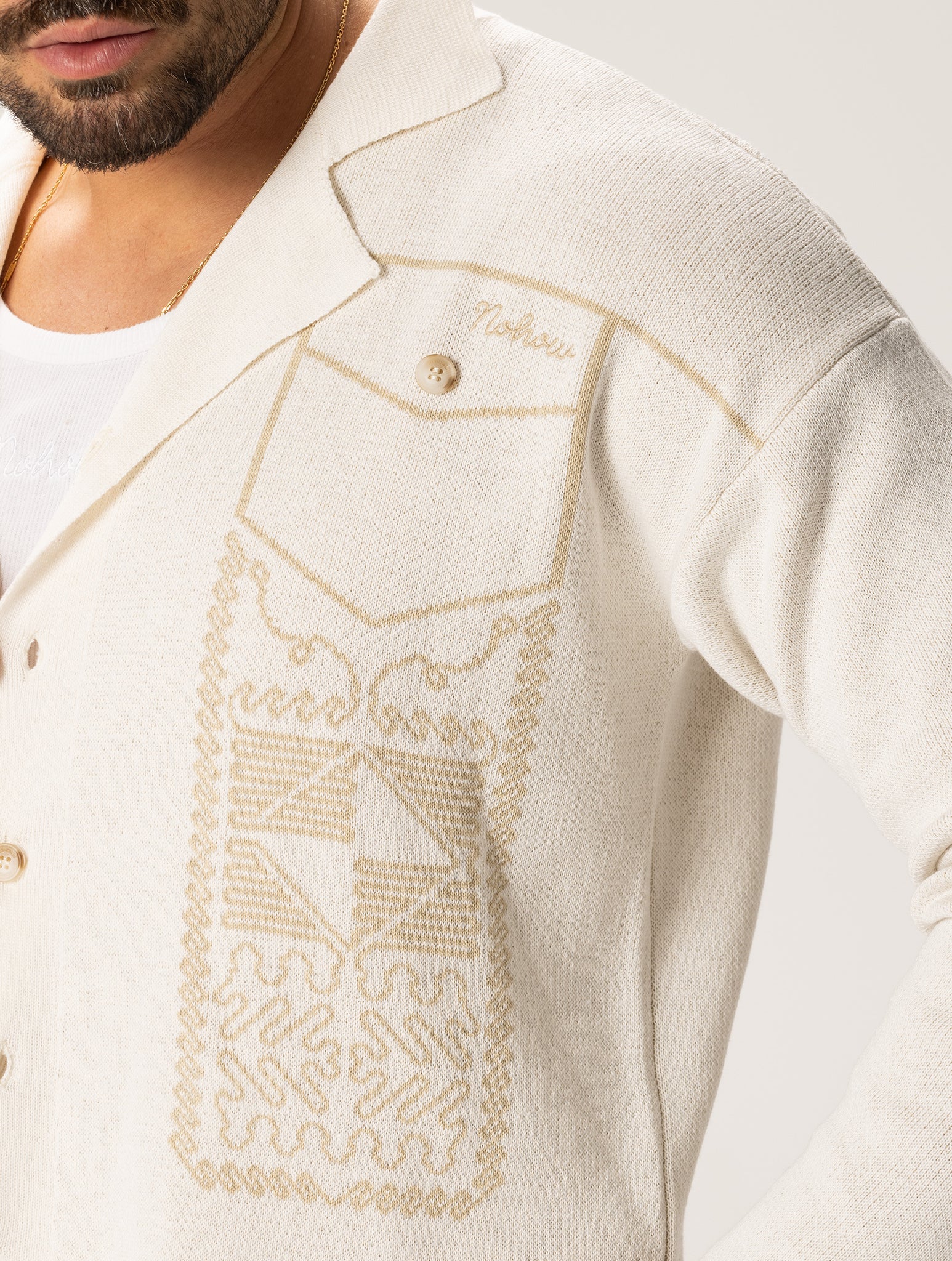 GARCIA CROPPED CARDIGAN IN CREAM