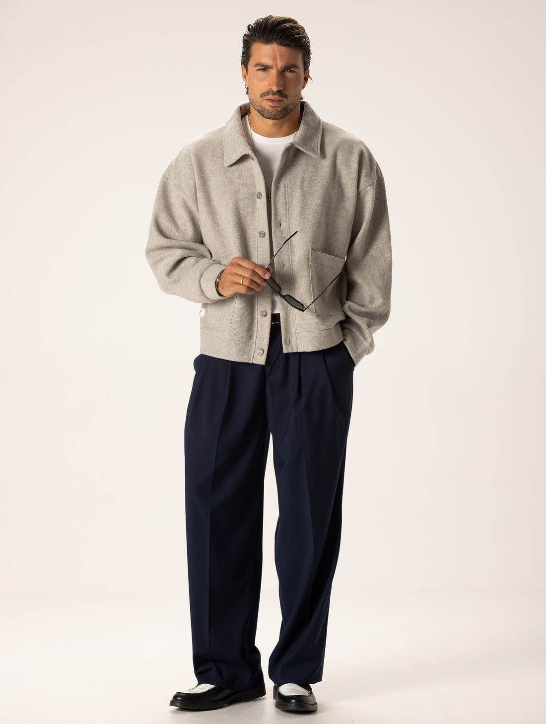 SABURO CARDIGAN EN GRISÉ