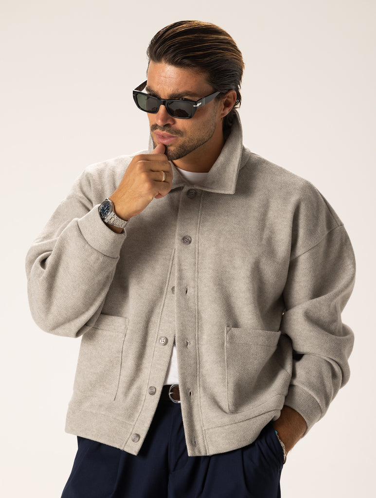 SABURO CARDIGAN EN GRISÉ