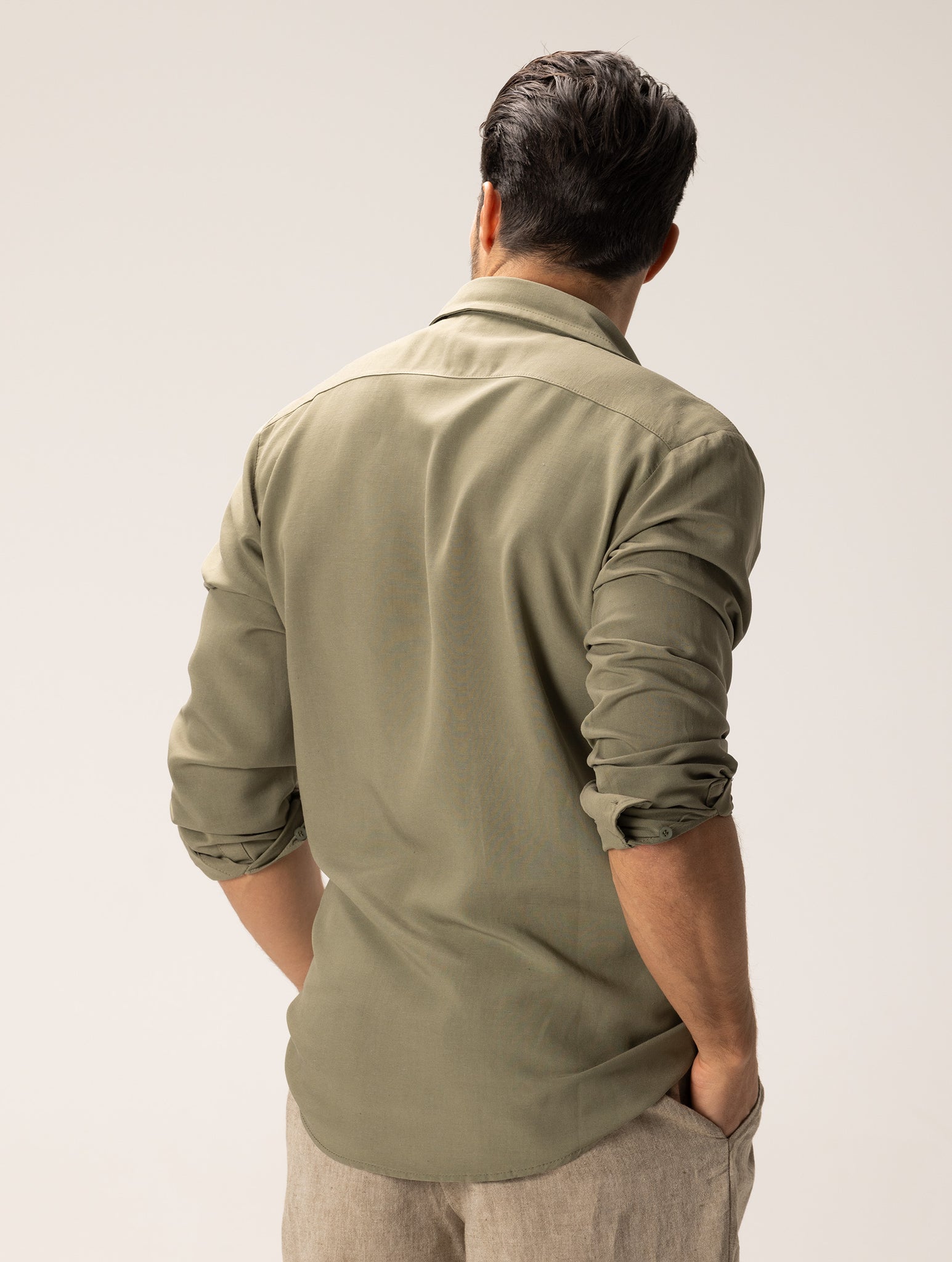 LOGAN CASUAL SHIRT IN SAGE