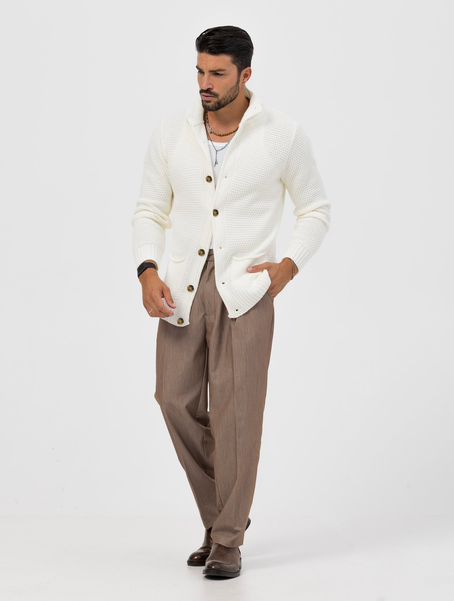 DAICHI CARDIGAN CRÈME