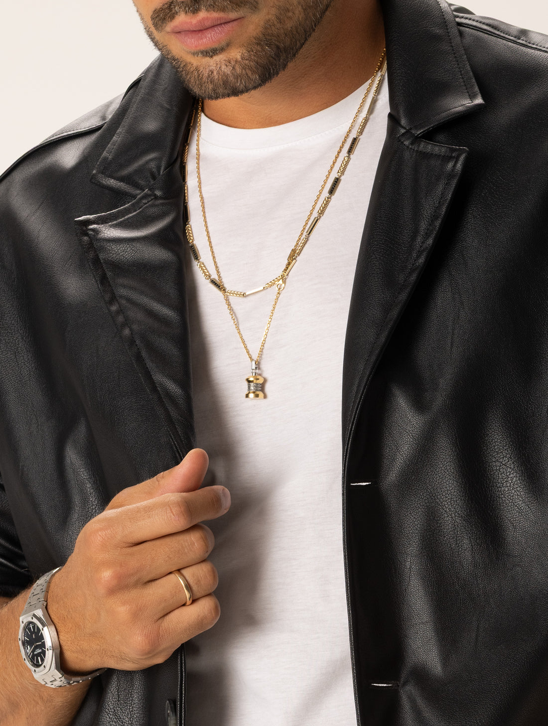 DAIKI BLAZER JACKET IN BLACK