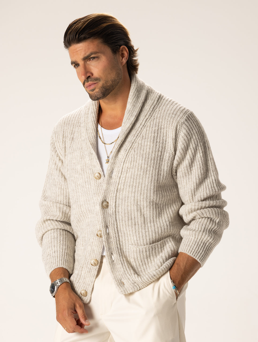 HIROTO CARDIGAN GHIACCIO