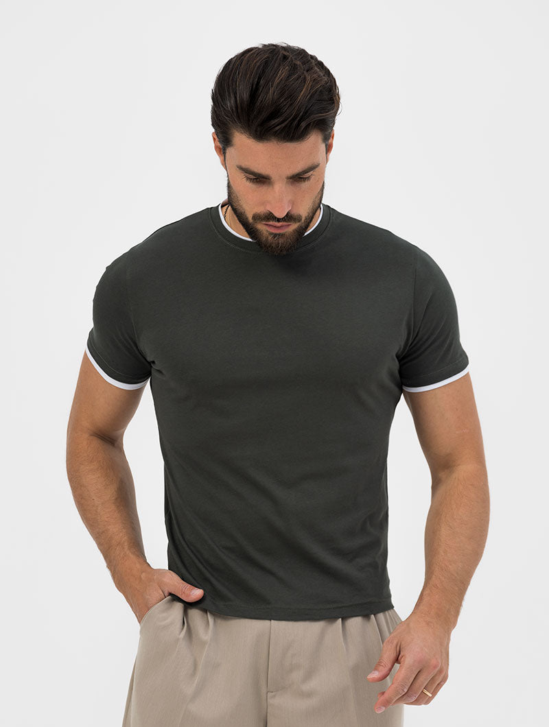 ANDY BASIC T-SHIRT IN GREEN