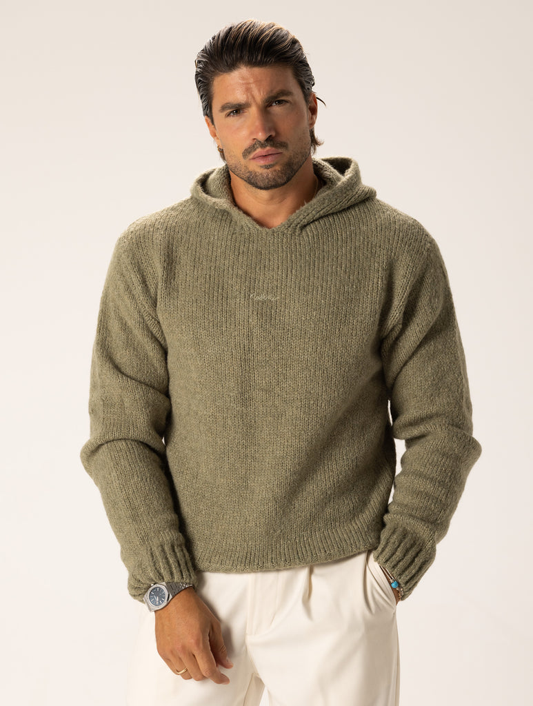 ACE PULL VERT À CAPUCHE