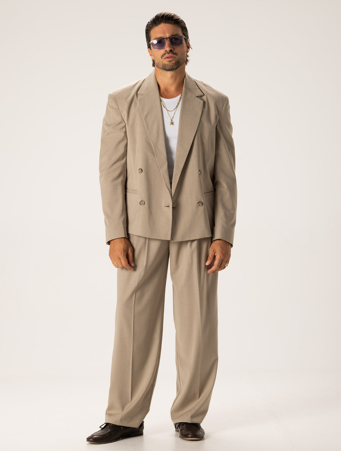 NAOKI TRAJE FORMAL BEIGE