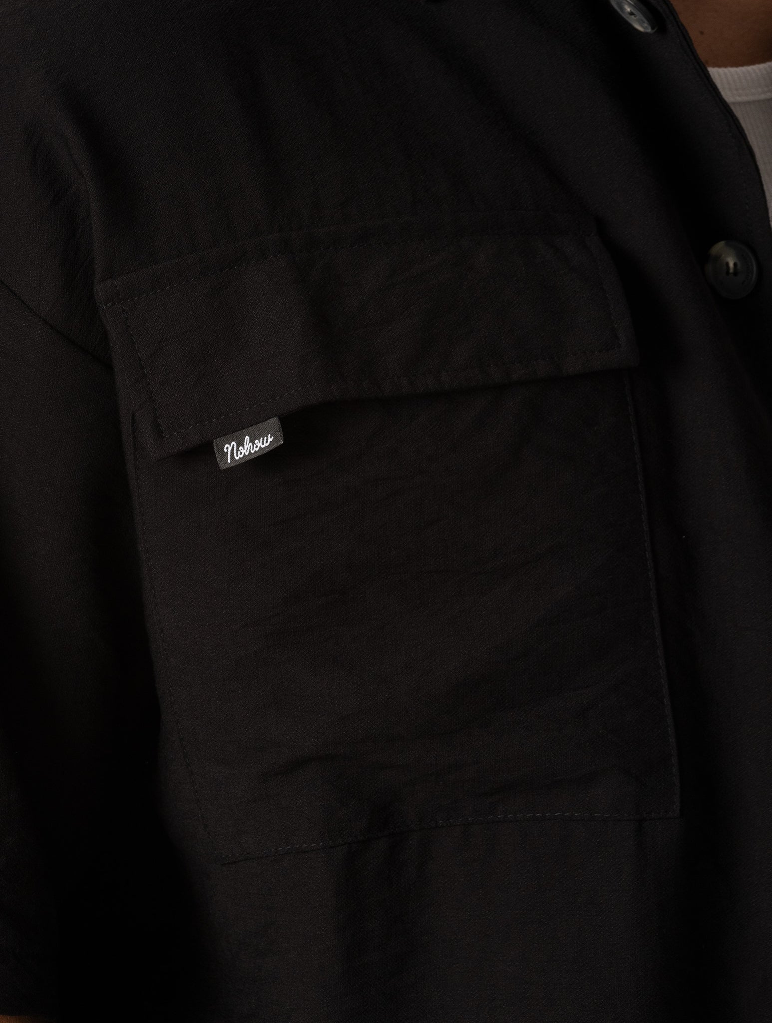 KOJI OVER SHIRT IN BLACK