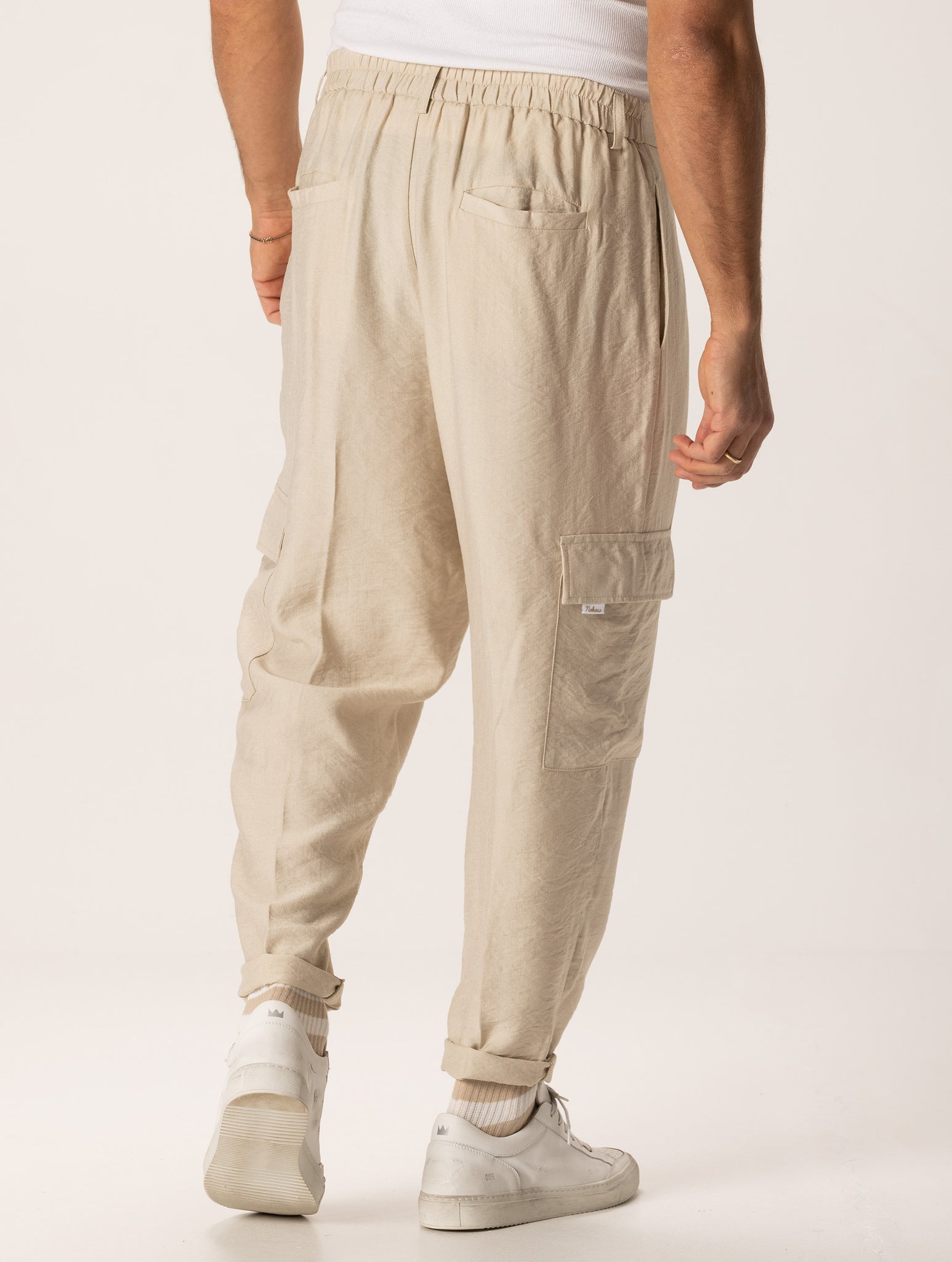 KOJI CARGO PANTS IN BEIGE