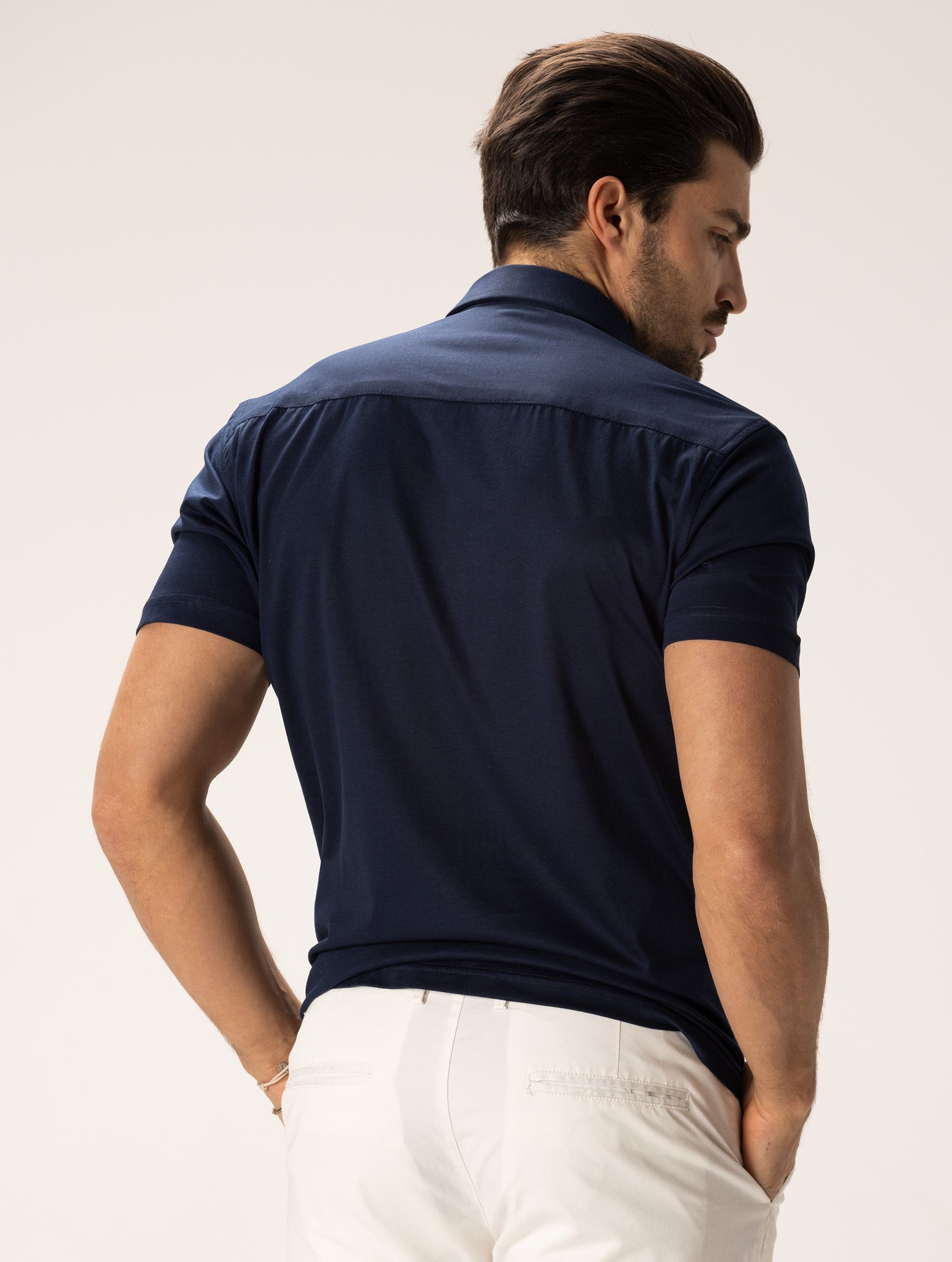 CHARLIE SHORT POLO IN NAVY