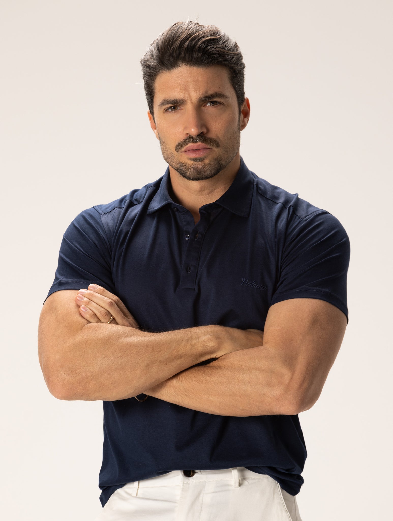 CHARLIE KURZÄRMELIGES POLOSHIRT NAVY BLAU