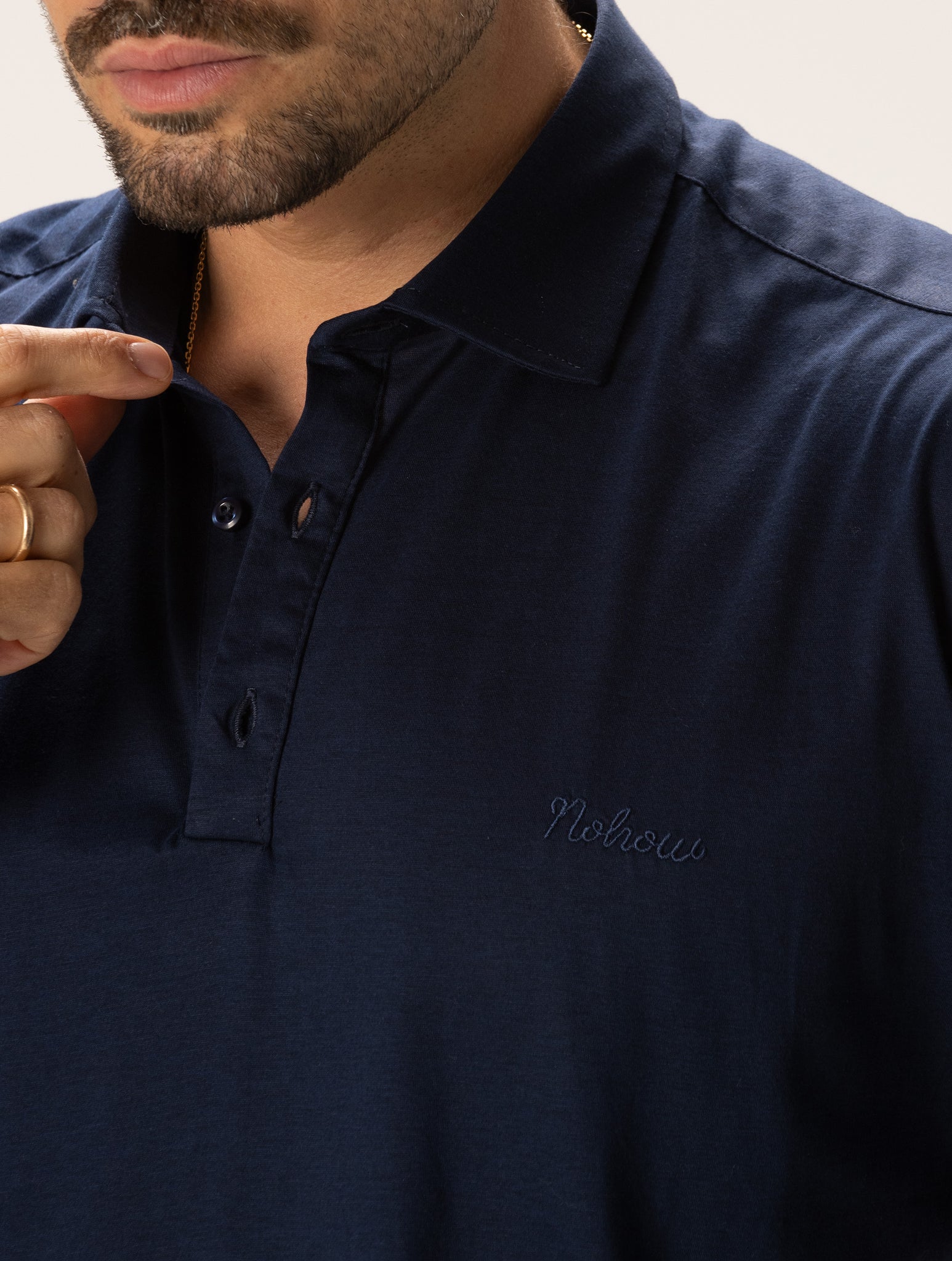 CHARLIE SHORT POLO IN NAVY