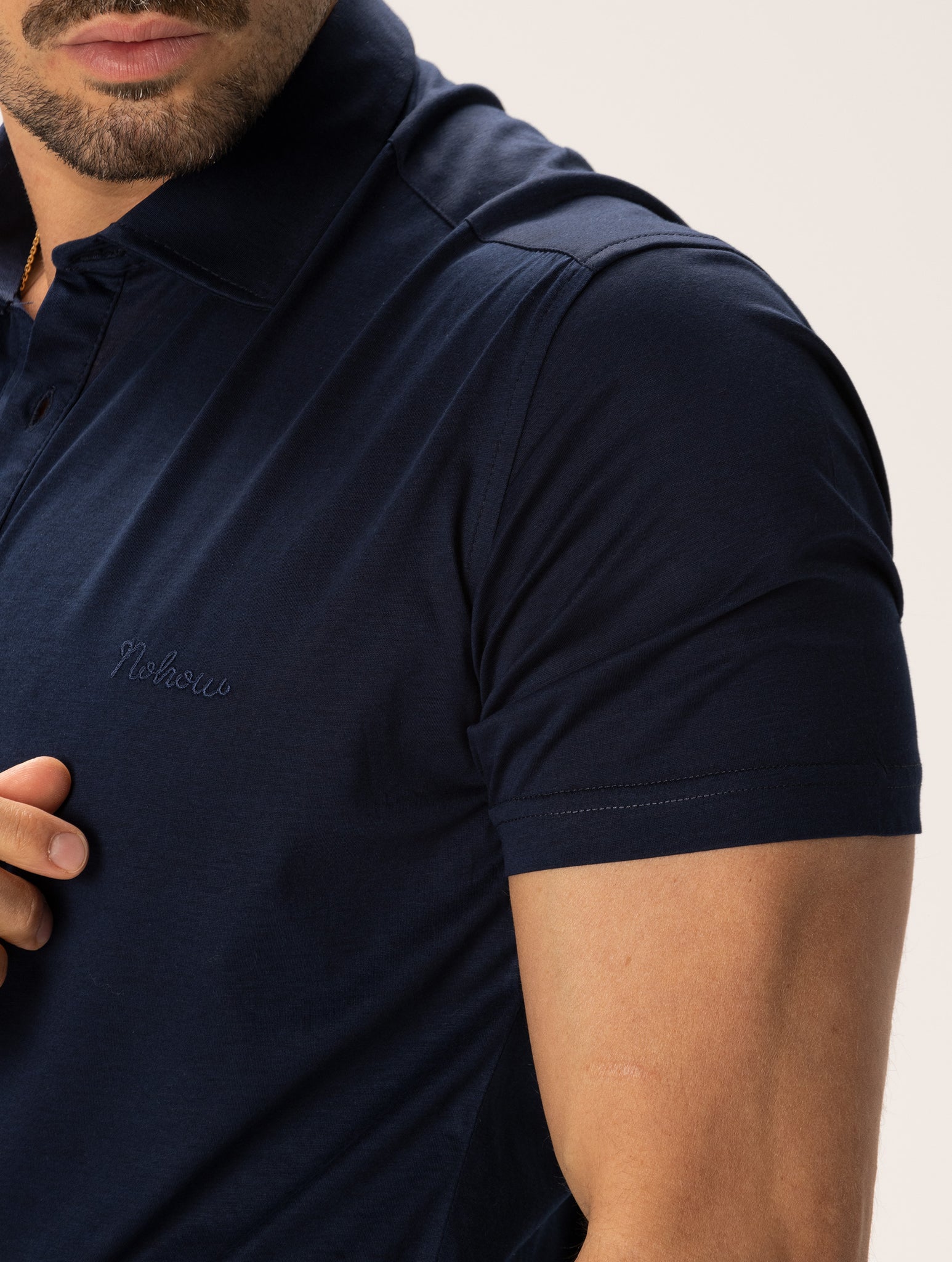 CHARLIE SHORT POLO IN NAVY