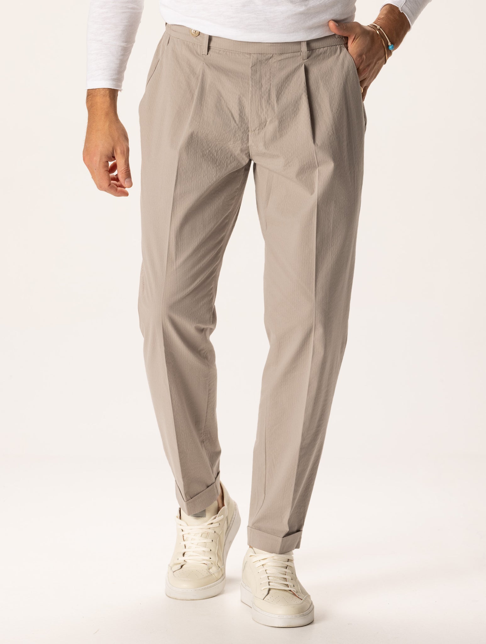 SATORU FORMAL PANTS IN DOVE