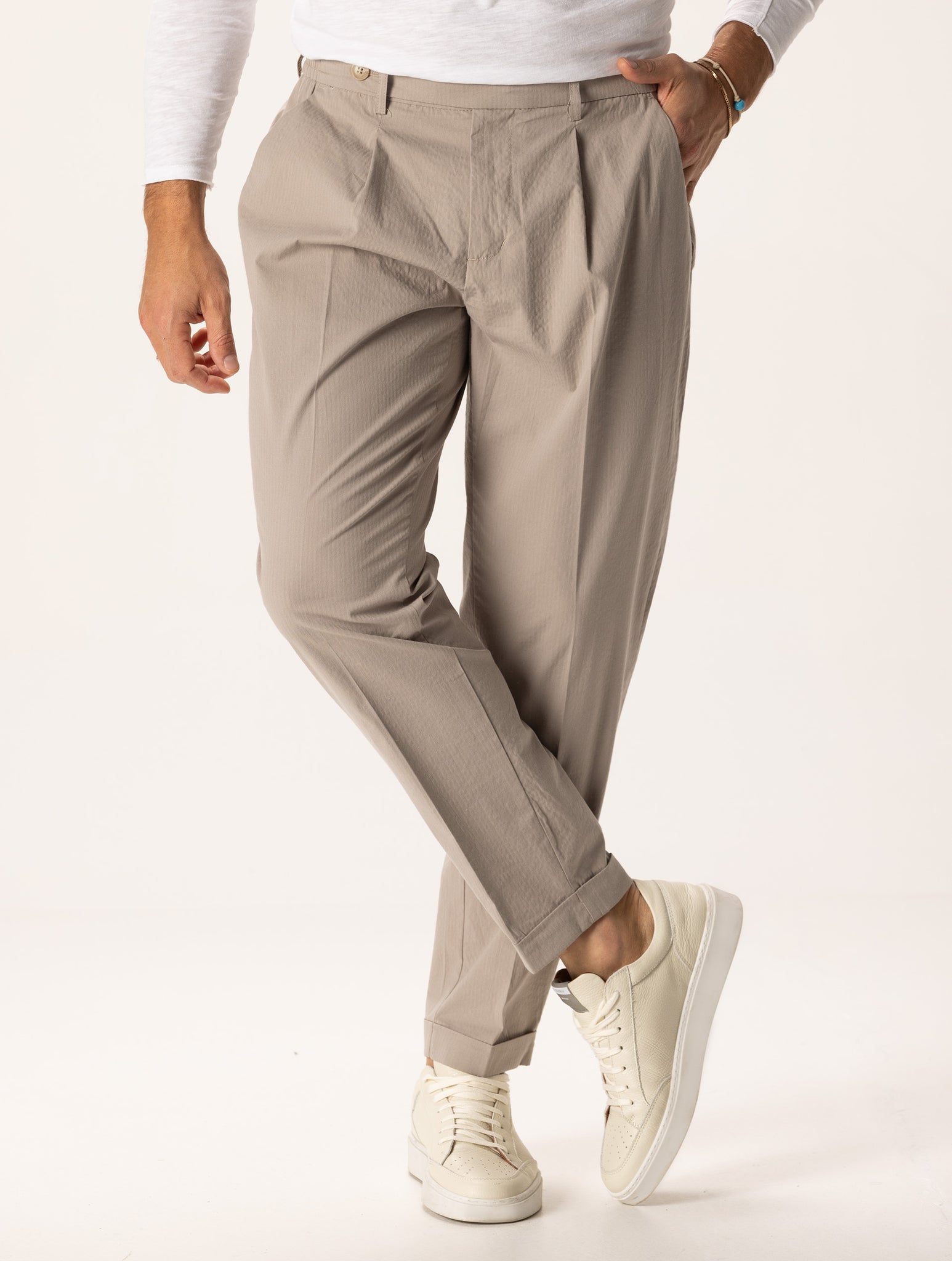 SATORU FORMAL PANTS IN DOVE