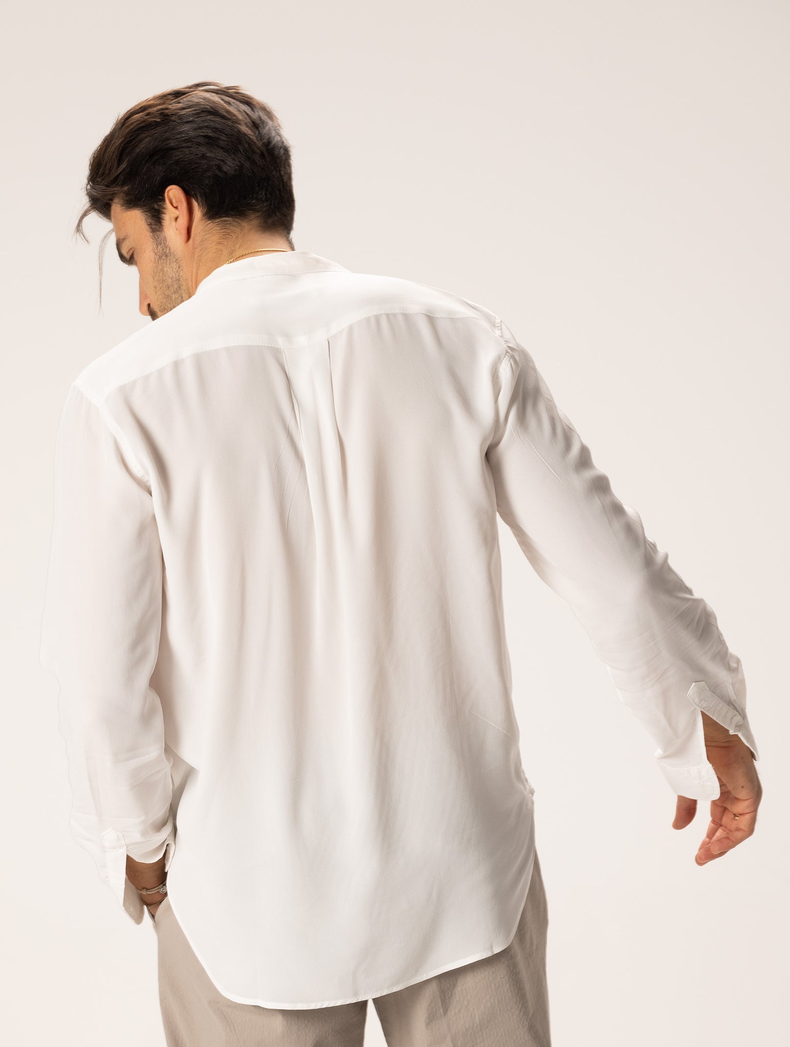 MASAKI  CAMISA CASUAL BLANCA