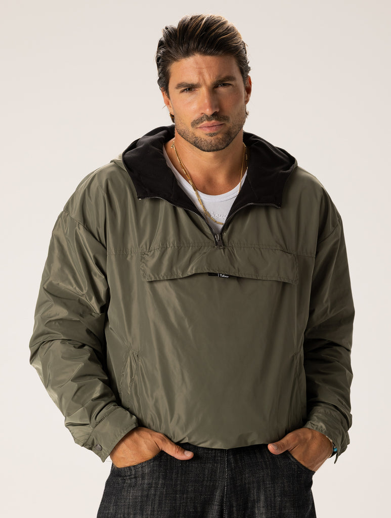 ANORAK EN TISSU TECHNIQUE VERT