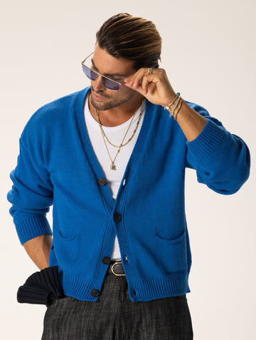 NOHOW CARDIGAN BLEU ROYALE