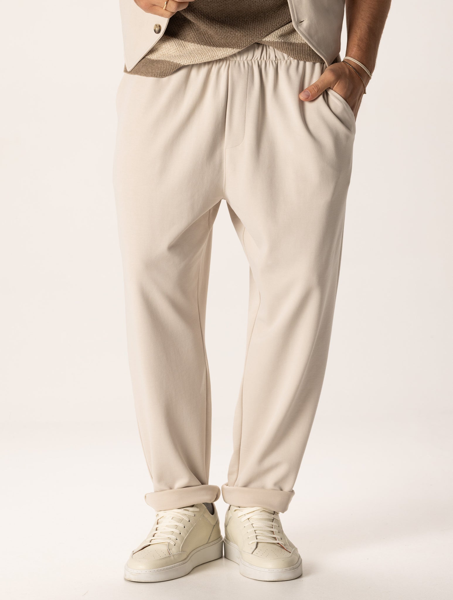 EISAKU PANTALONI CASUAL BEIGE