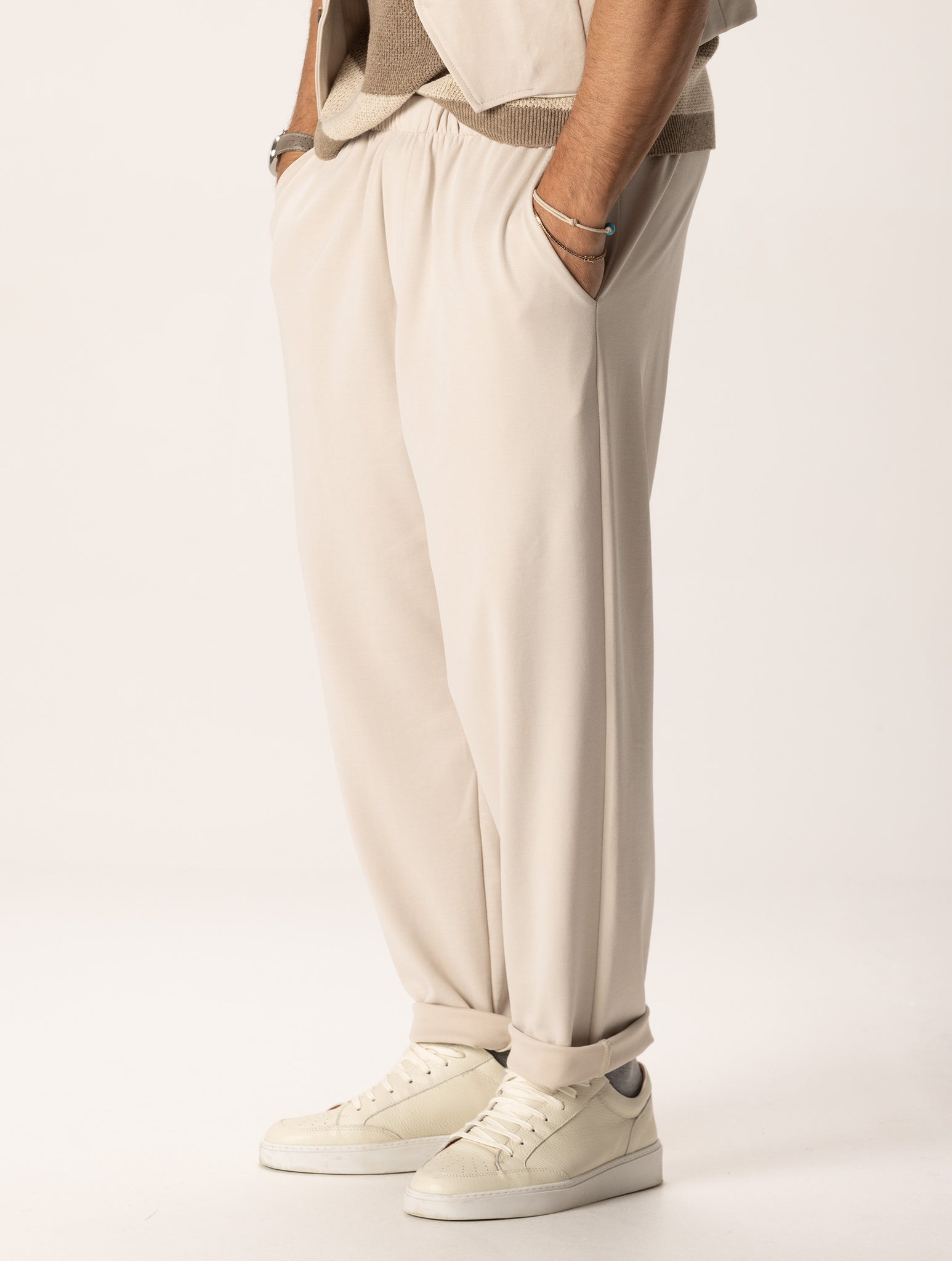 EISAKU PANTALONI CASUAL BEIGE