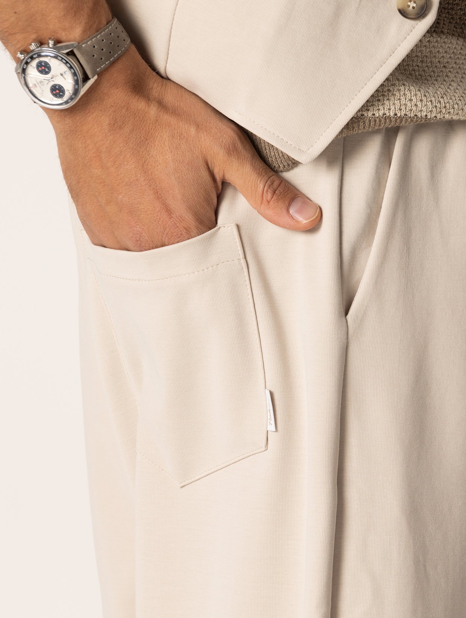 EISAKU PANTALONI CASUAL BEIGE