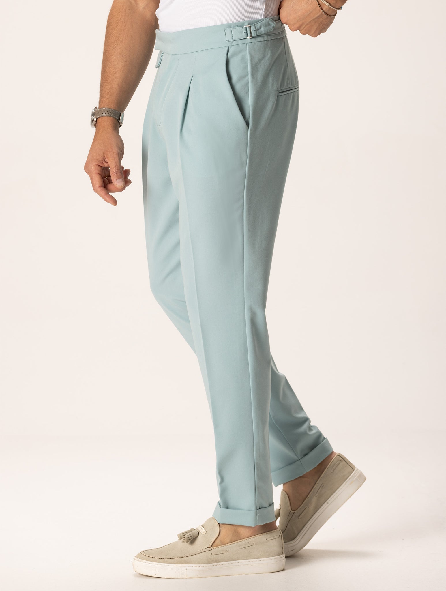 MIYOKO FORMAL PANTS IN TURQUOISE