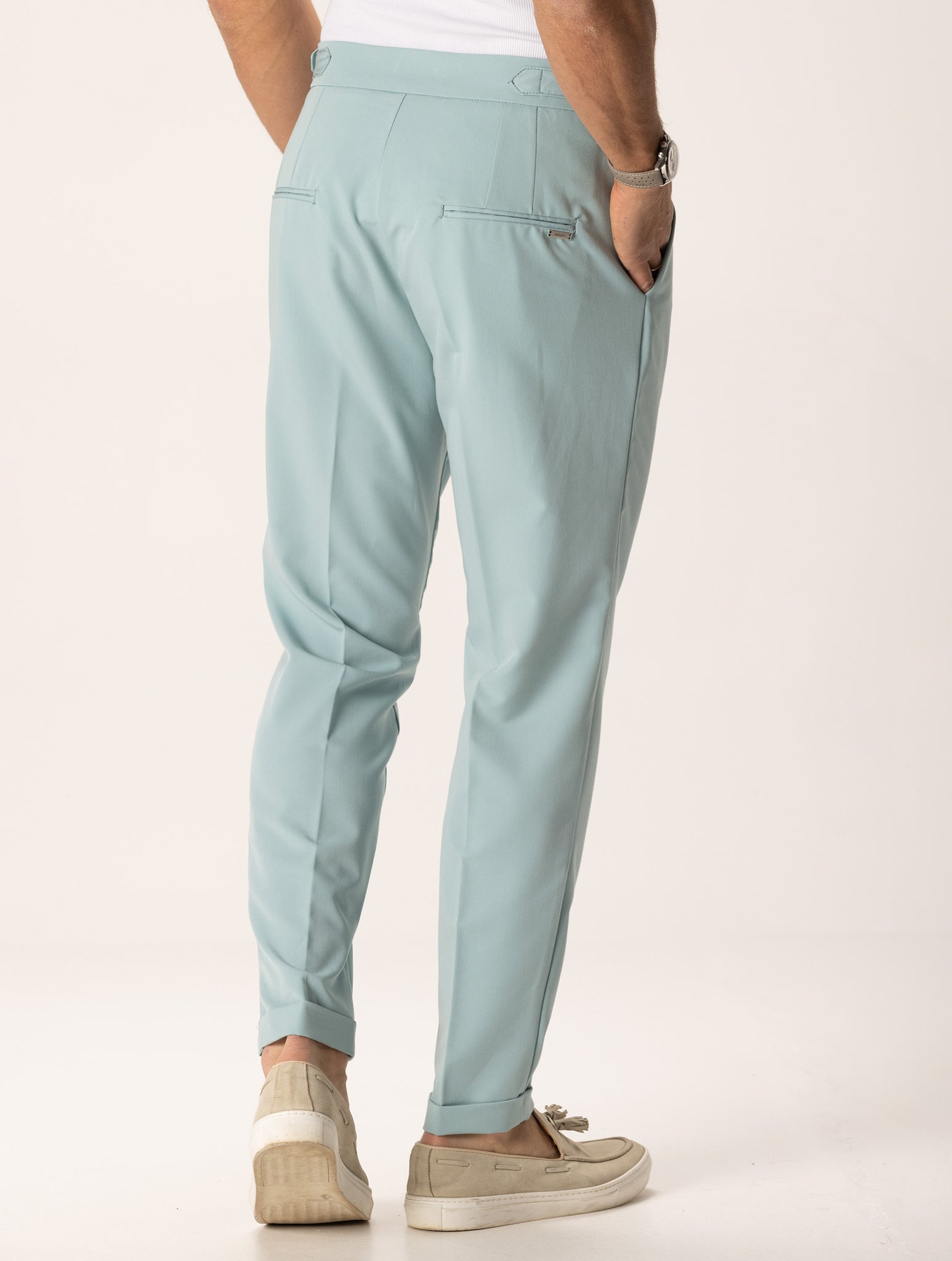 MIYOKO FORMAL PANTS IN TURQUOISE