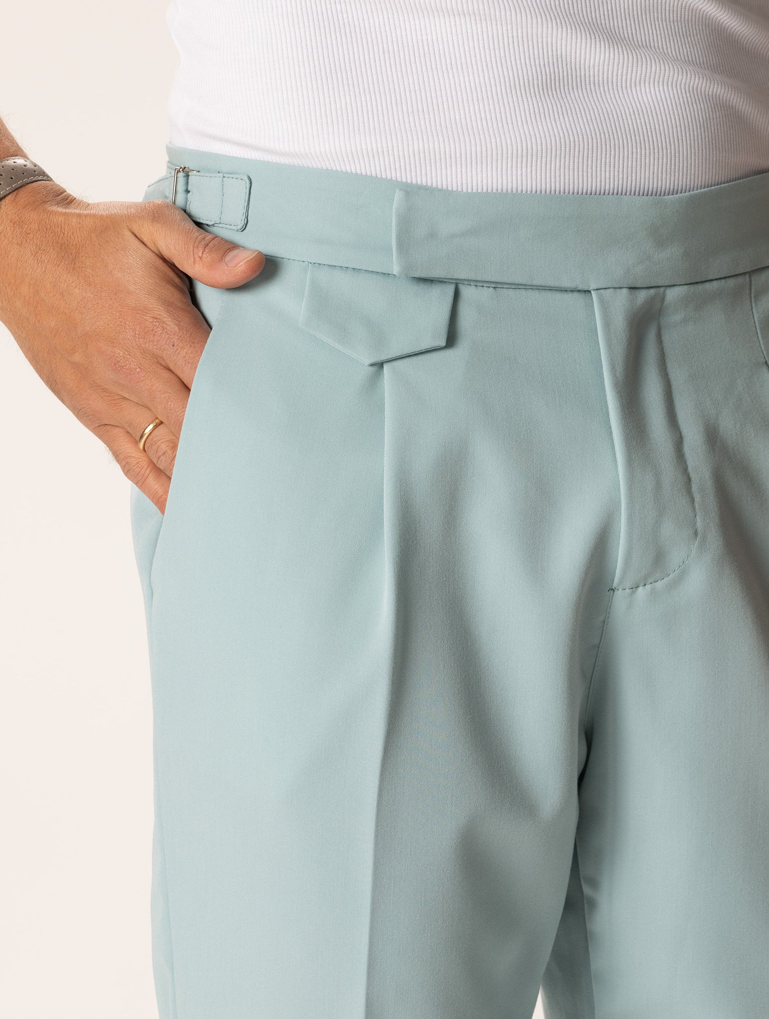 MIYOKO FORMAL PANTS IN TURQUOISE