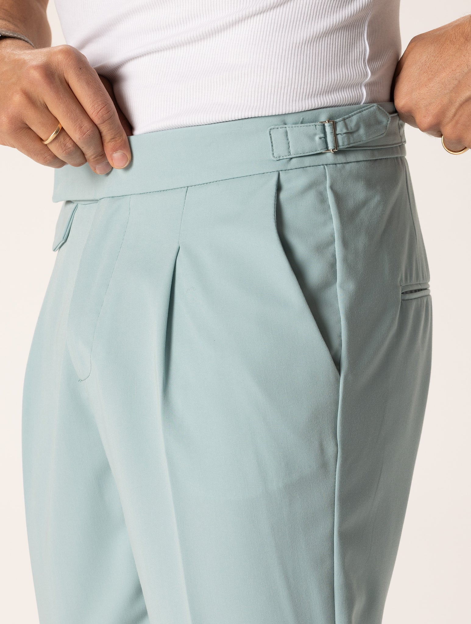 MIYOKO FORMAL PANTS IN TURQUOISE