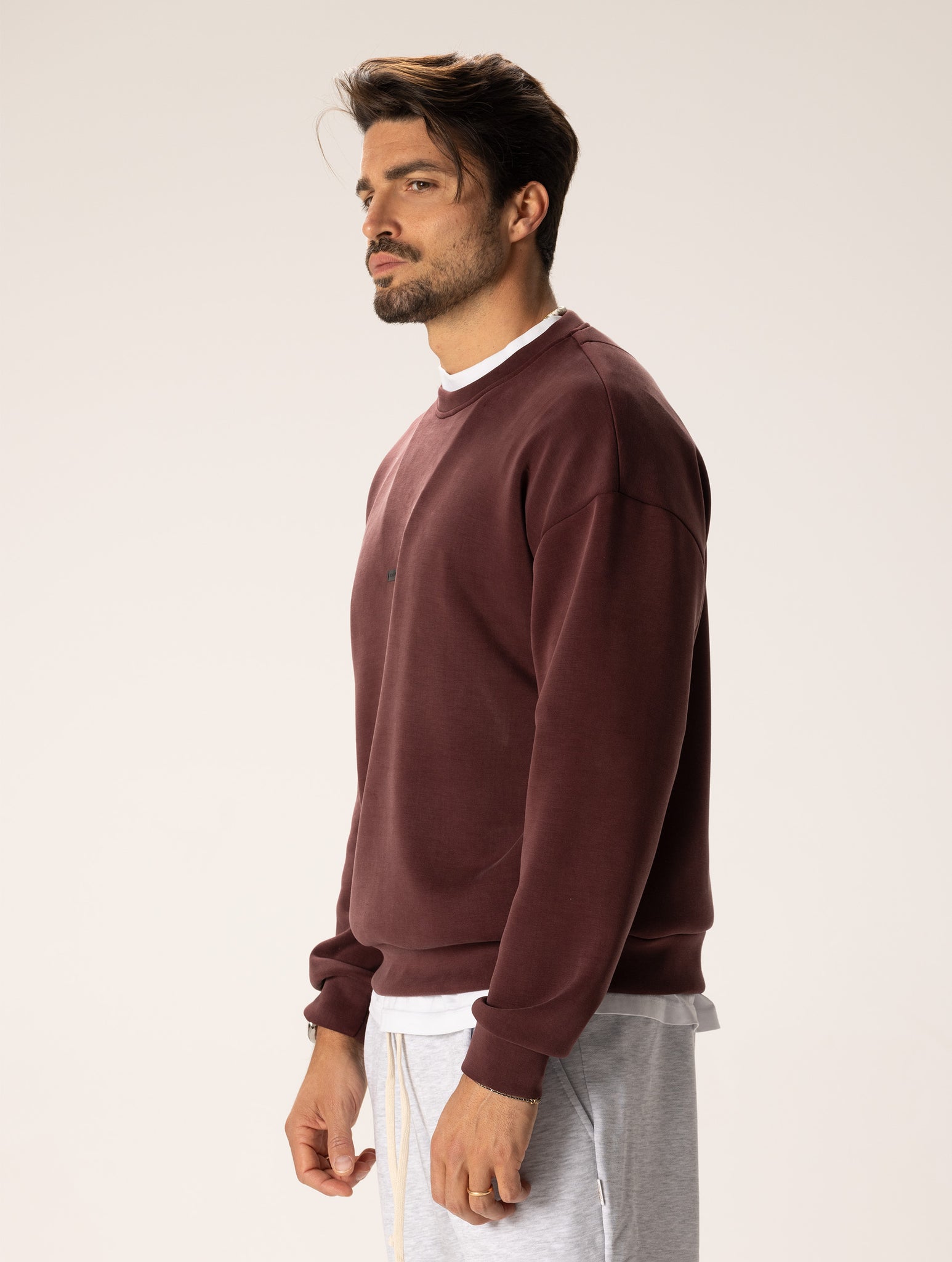 KEN SWEATSHIRT IN BORDEAUX